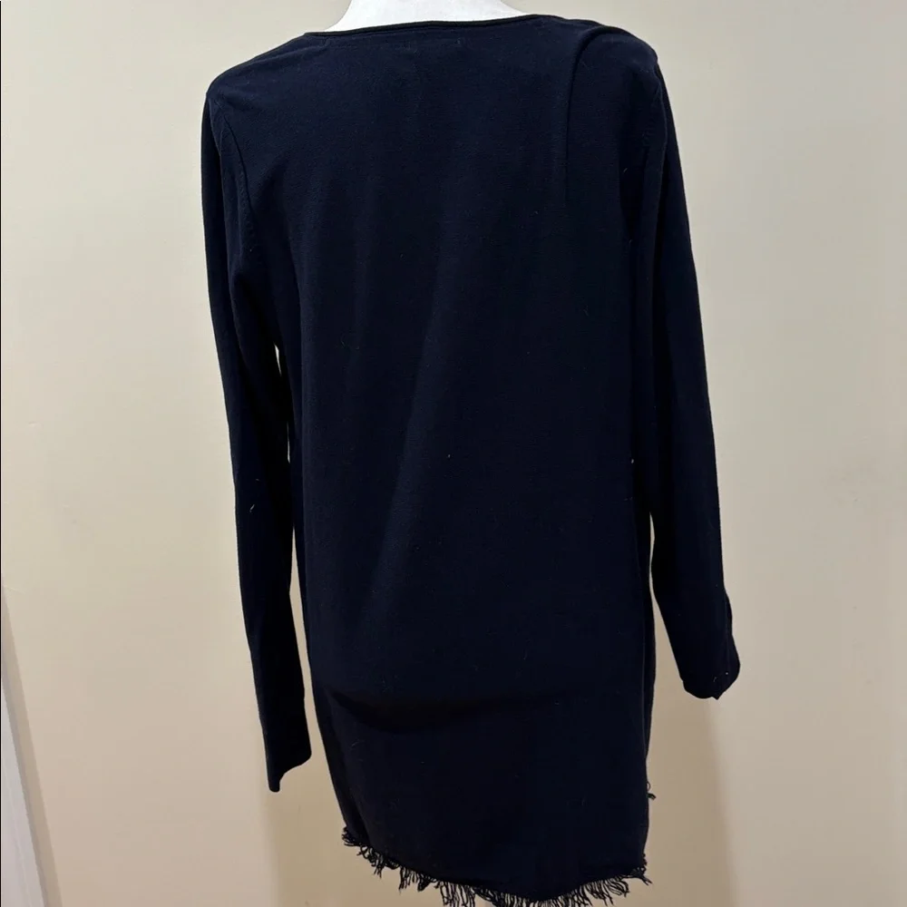 J.Jill V-neck Fringe Hem Sweater Tunic - Picture 4 of 6